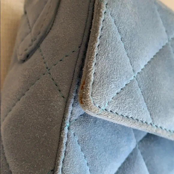 CHANEL Blue Mini Bag with Gold Accents - Picture 7 of 10